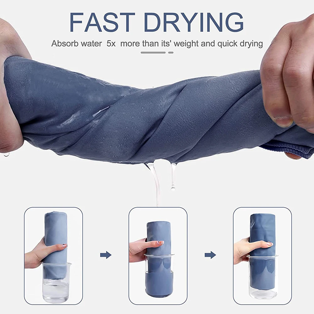 Оптовая продажа спортивные полотенца из микрофибры с сетчатой сумкой