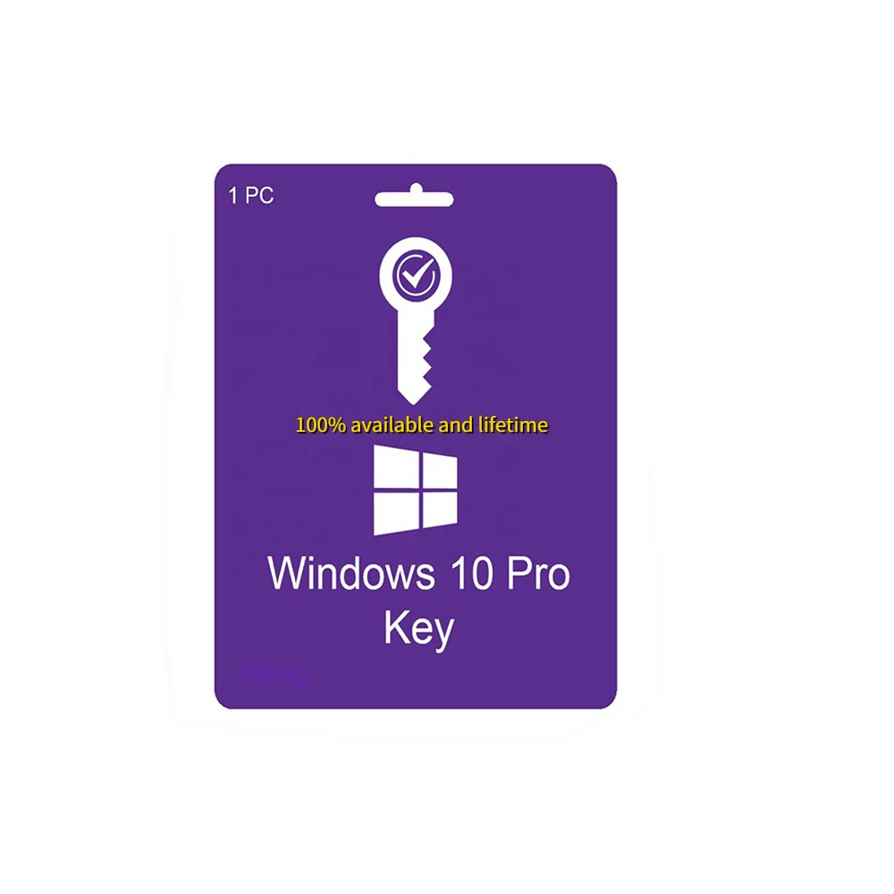 100% available and lifetime Win 10 Pro Digital License Win 10 Professional 100% Online Activation Send by Email