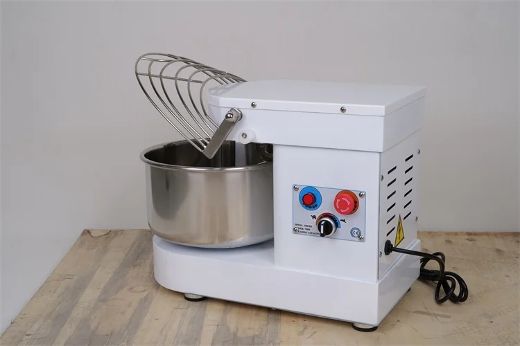 7L small spiral dough mixer DC motor with two speed reverse function 3KG flour capacity bread making machine bakery equipment
