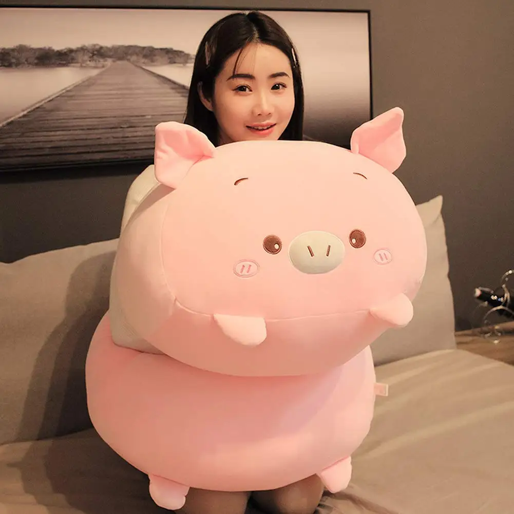 Wholesale customized super soft Pig Stuffed Animal plush Toy fat pig Body Pillow for Kids
