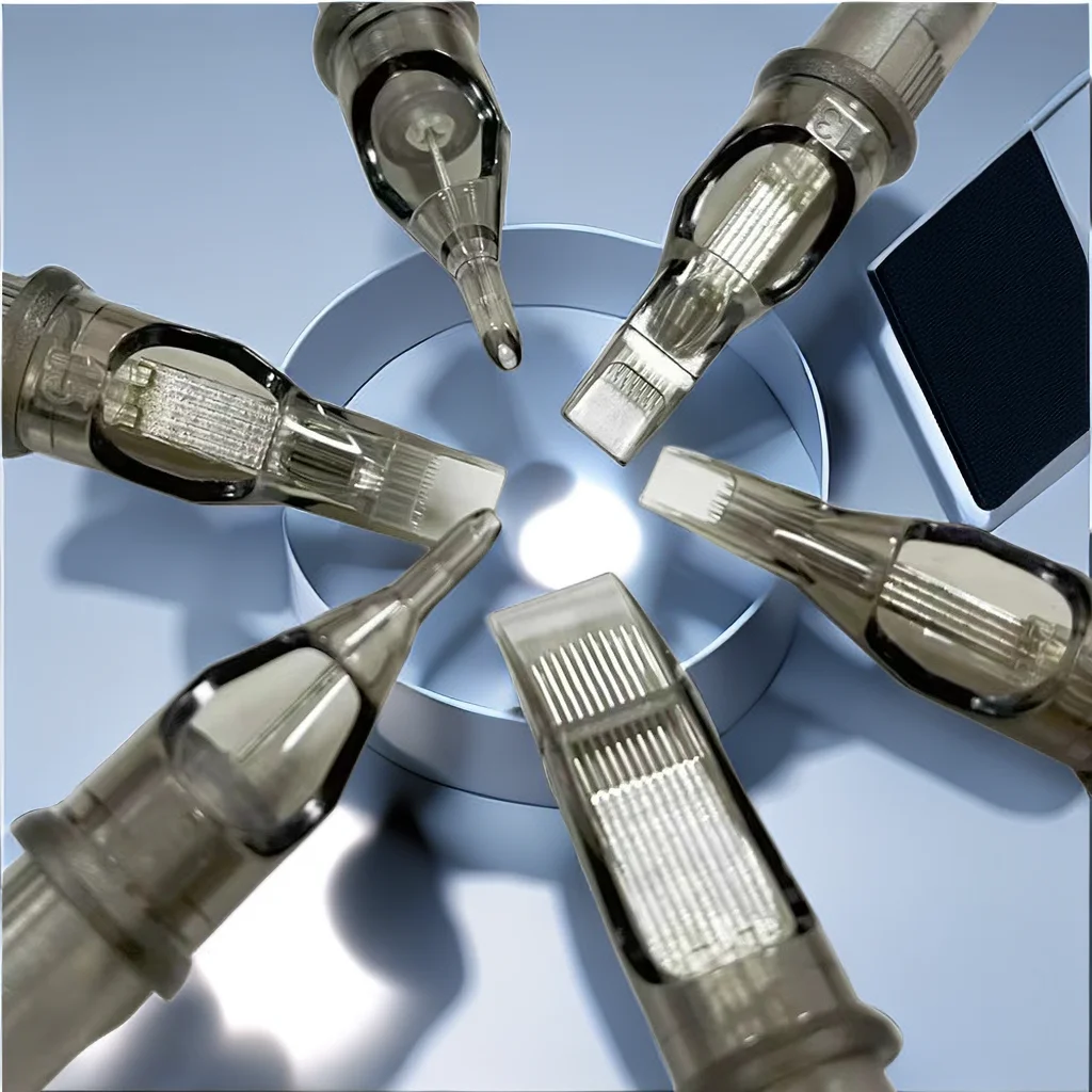 2024 Premium Tattoo Needle Cartridge With Stable Plunger Disposable Tatoo Needle Classic Style 1Rl Tattoo Cartridge Needles/