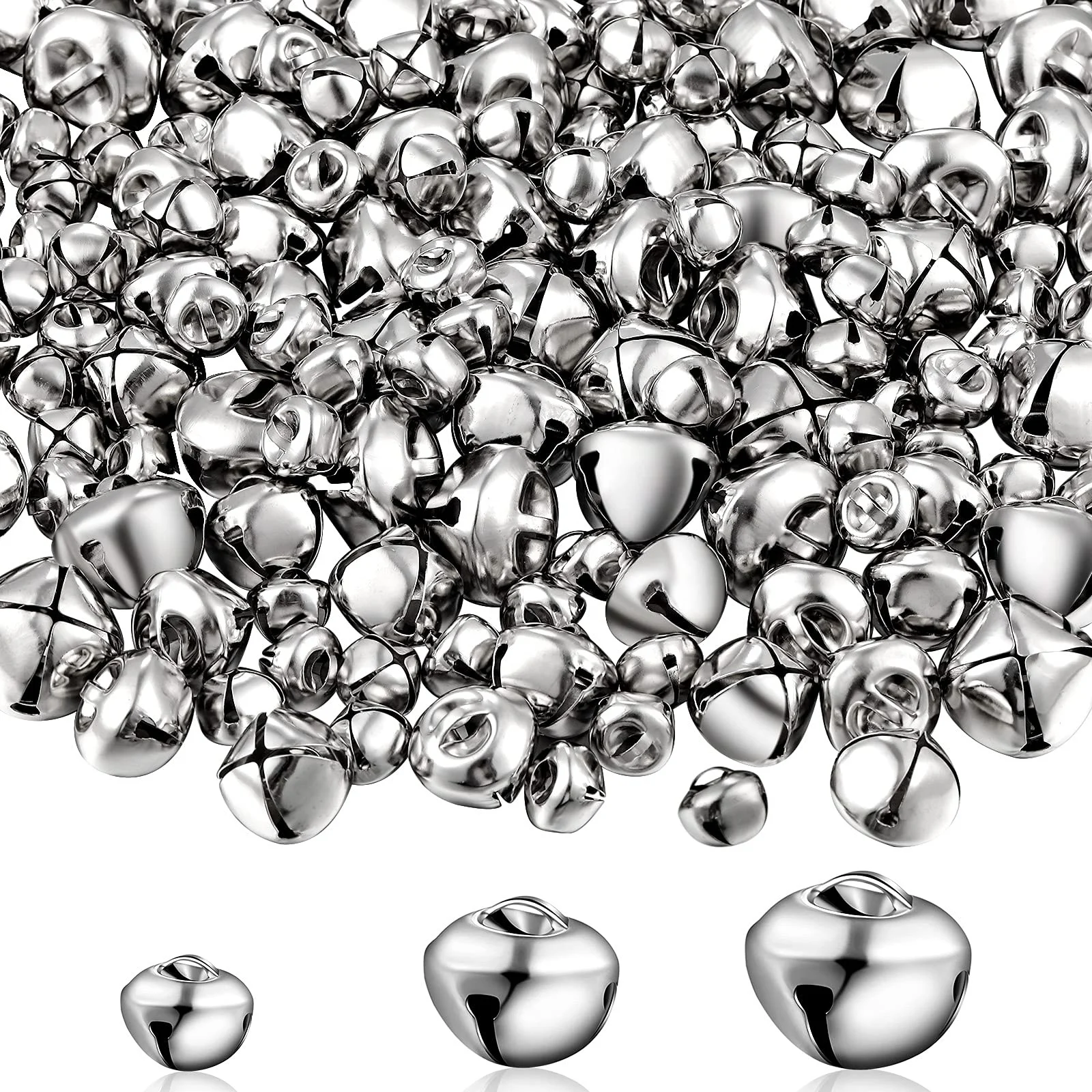 Custom colorful round bell Copper Bell Christmas decoration opening pet DIY accessories bell for Christmas decorations