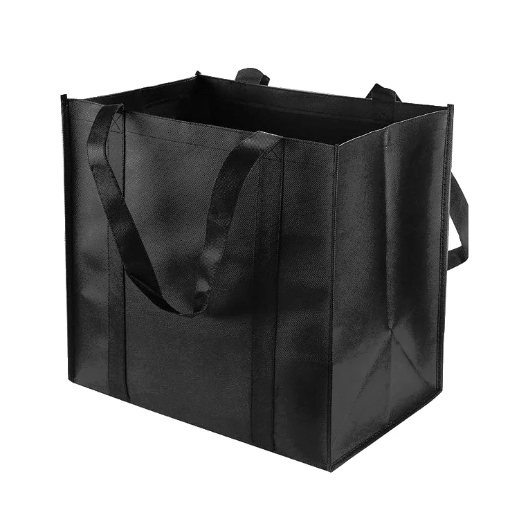 
Reusable sewing stripe pp eco non woven polypropylene fabric tote carry packaging bag for shopping 