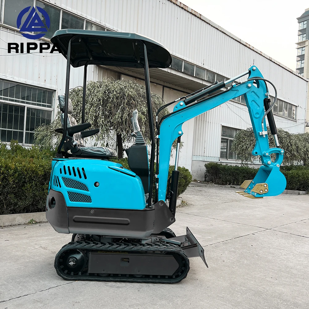 Мини-экскаватор Rippa на 1 2 тонн маленький экскаватор мини-экскаватор гидравлический микроэкскаватор