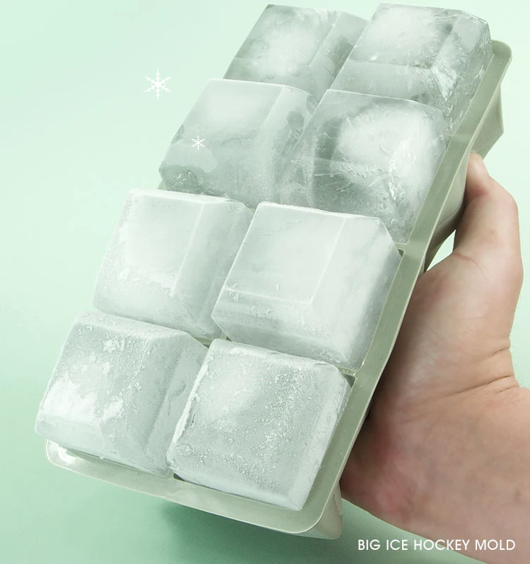 Latest design frozen ice cube ice box, large capacity ice cell mold