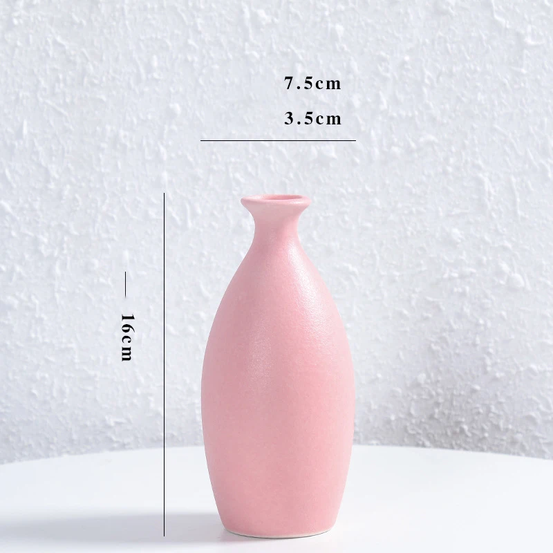 Modern Minimalist Farmhouse Decor Nordic Black White Porcelain Vases Style Home Decor Round Ceramic Vase