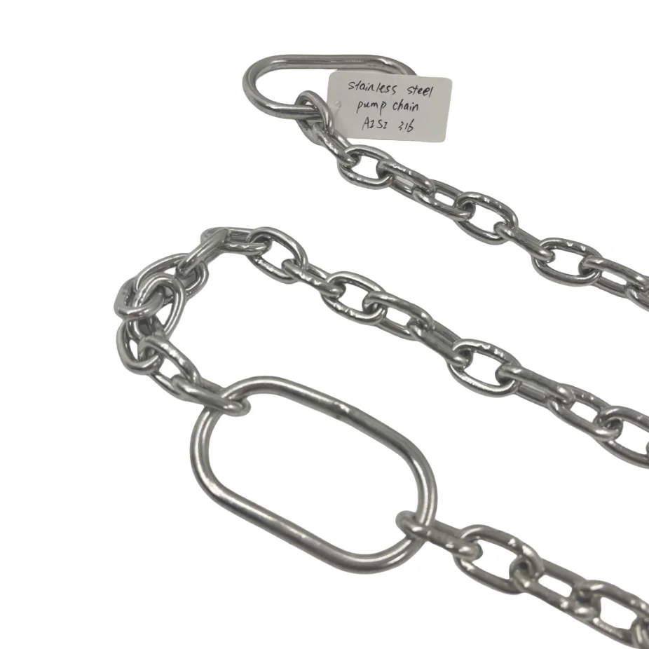 6mm  Stainless Steel Welded SUS304 316 Pump Lifting Chain