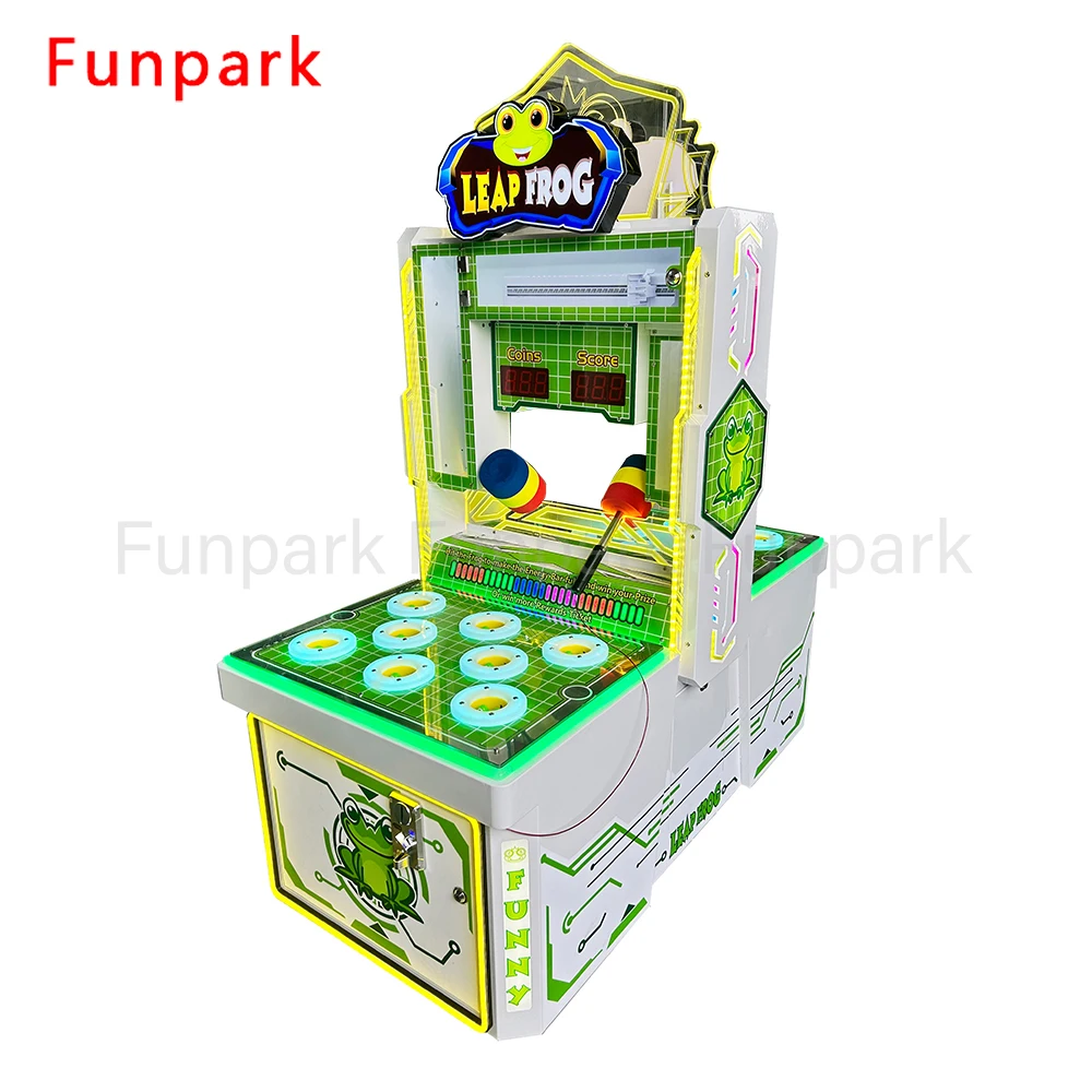 Funpark New Design Whack-A-Mole Arcade Hammer Game Machine Frog Hitting Kids Coin Operated Games