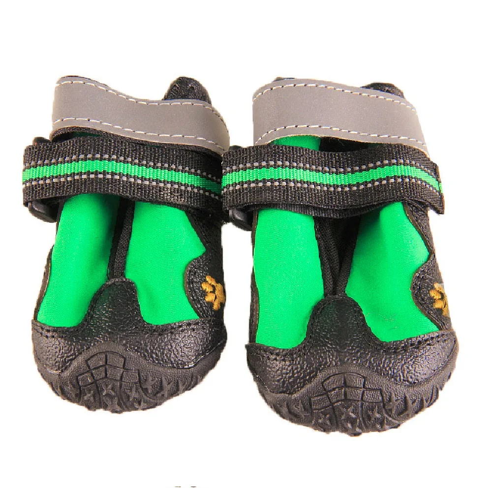 Amazon портативная уличная Светоотражающая обувь на ремешках для дрессировки собак