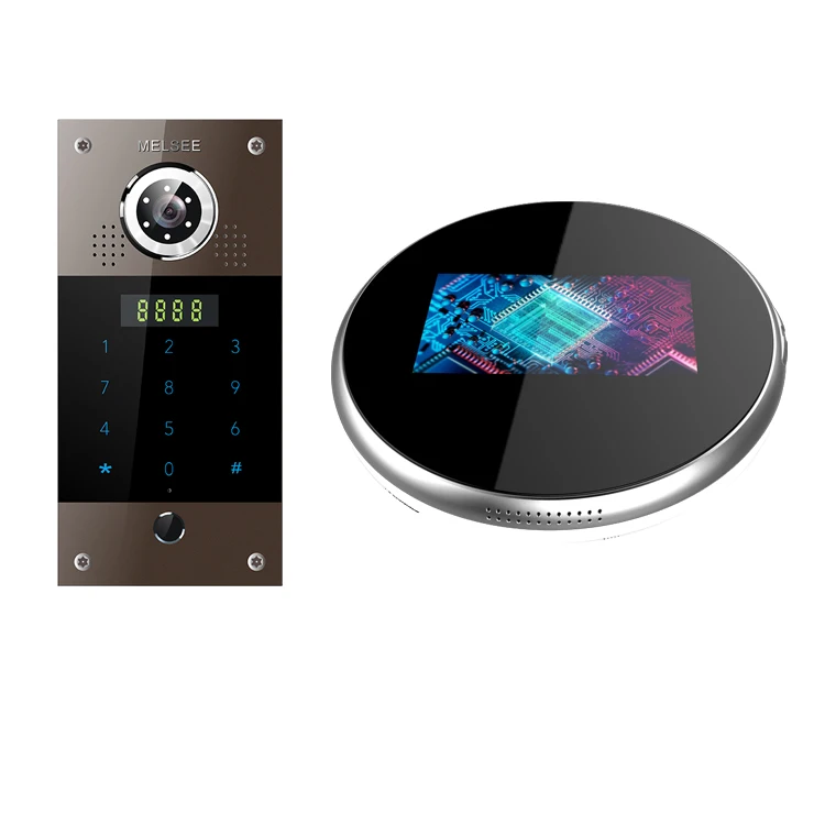 
MELSEE factory sale tcp ip villa use linux smart video intercom with 7 inch round monitor 