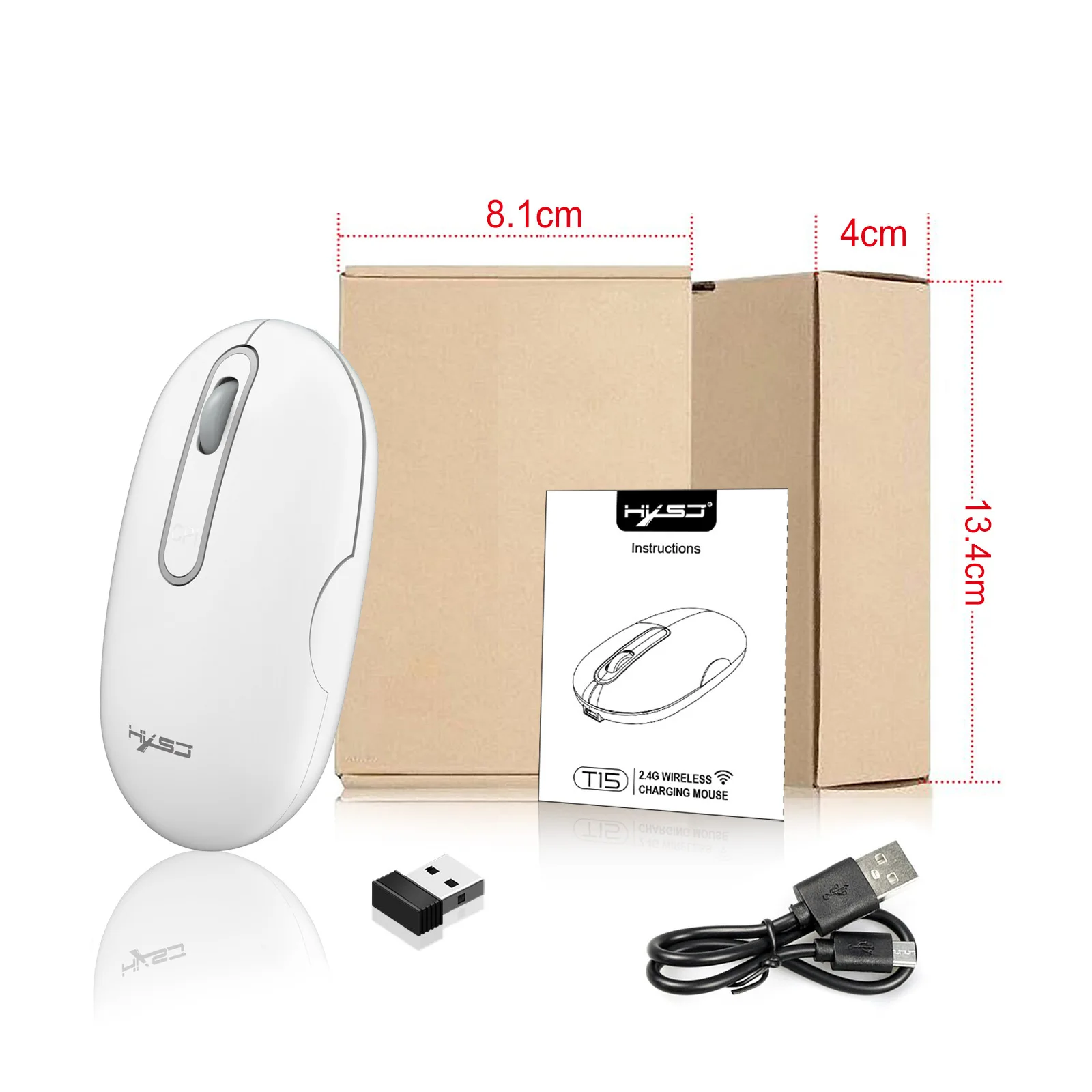 Rechargeable Bluetooth Wireless Mouse with 2.4GHz USB RGB 1600DPI Mouse for Computer Laptop Tablet PC Macbook Gaming Mouse Gamer