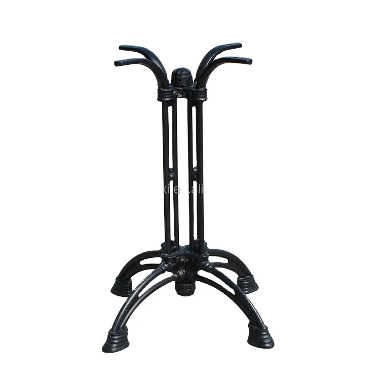 Design Support Cast Iron Dining Table Leg Black Furniture Wrought Iron Table Base