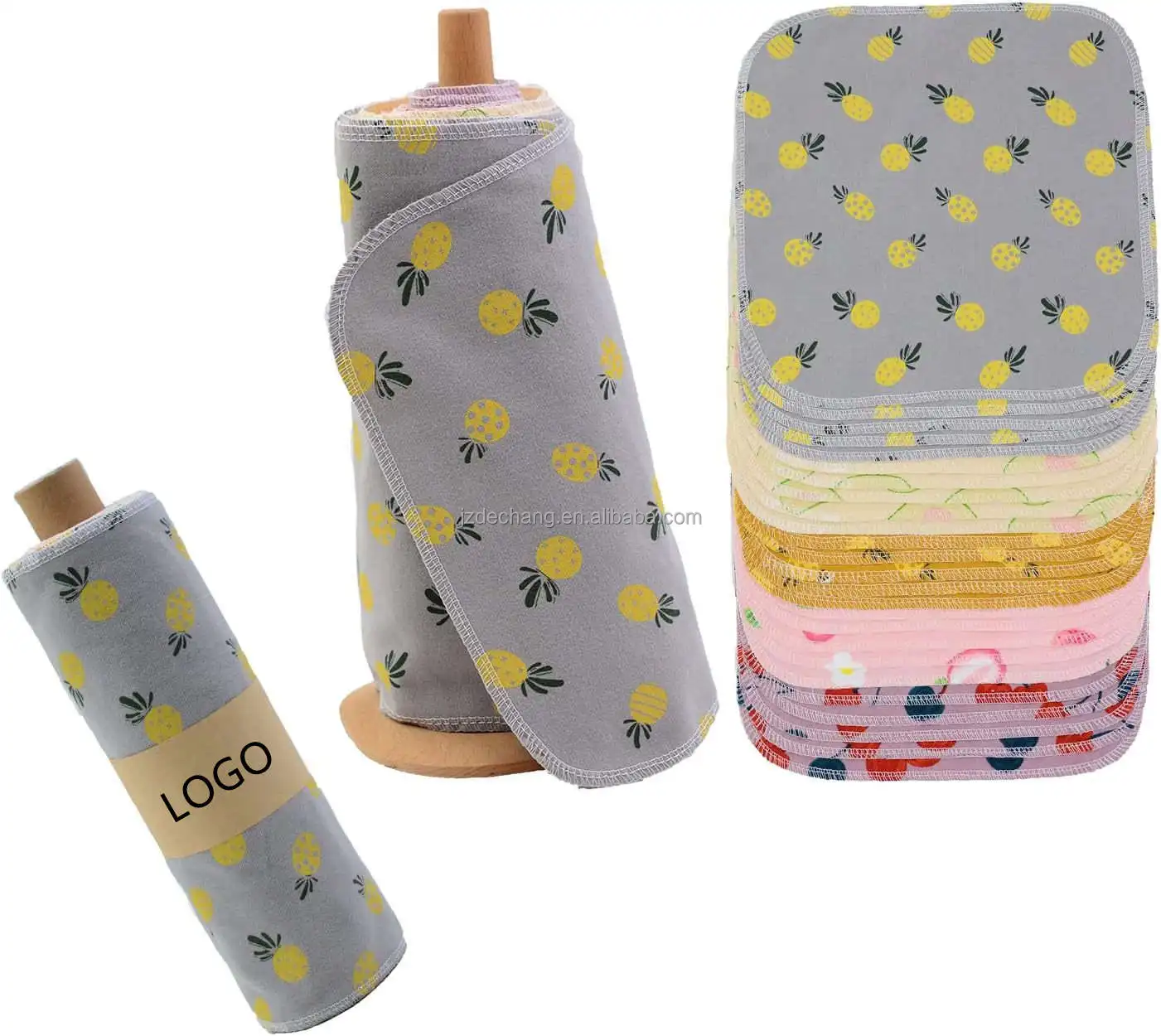 100% cotton Flannel Kitchen Dish Cloth Towel, Non-stick Oil Washing Cloth Rag, Household Tableware Cleaning Wiping Cloth