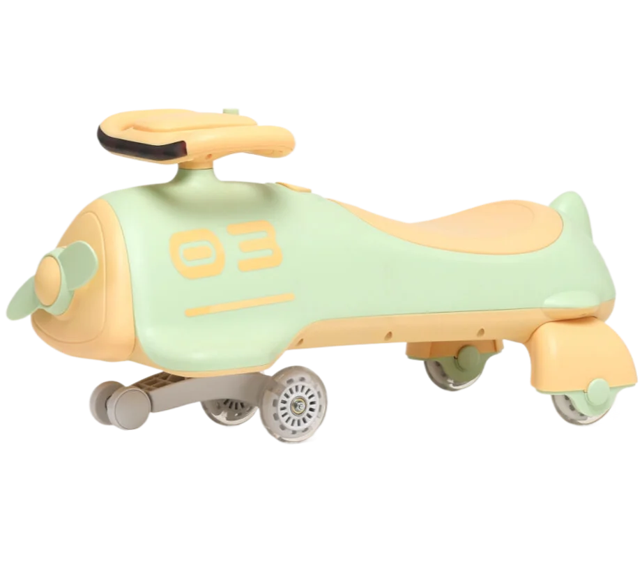 hot sale plastic toy car kids swing car with music and light 90mm wheels baby ride on twist car