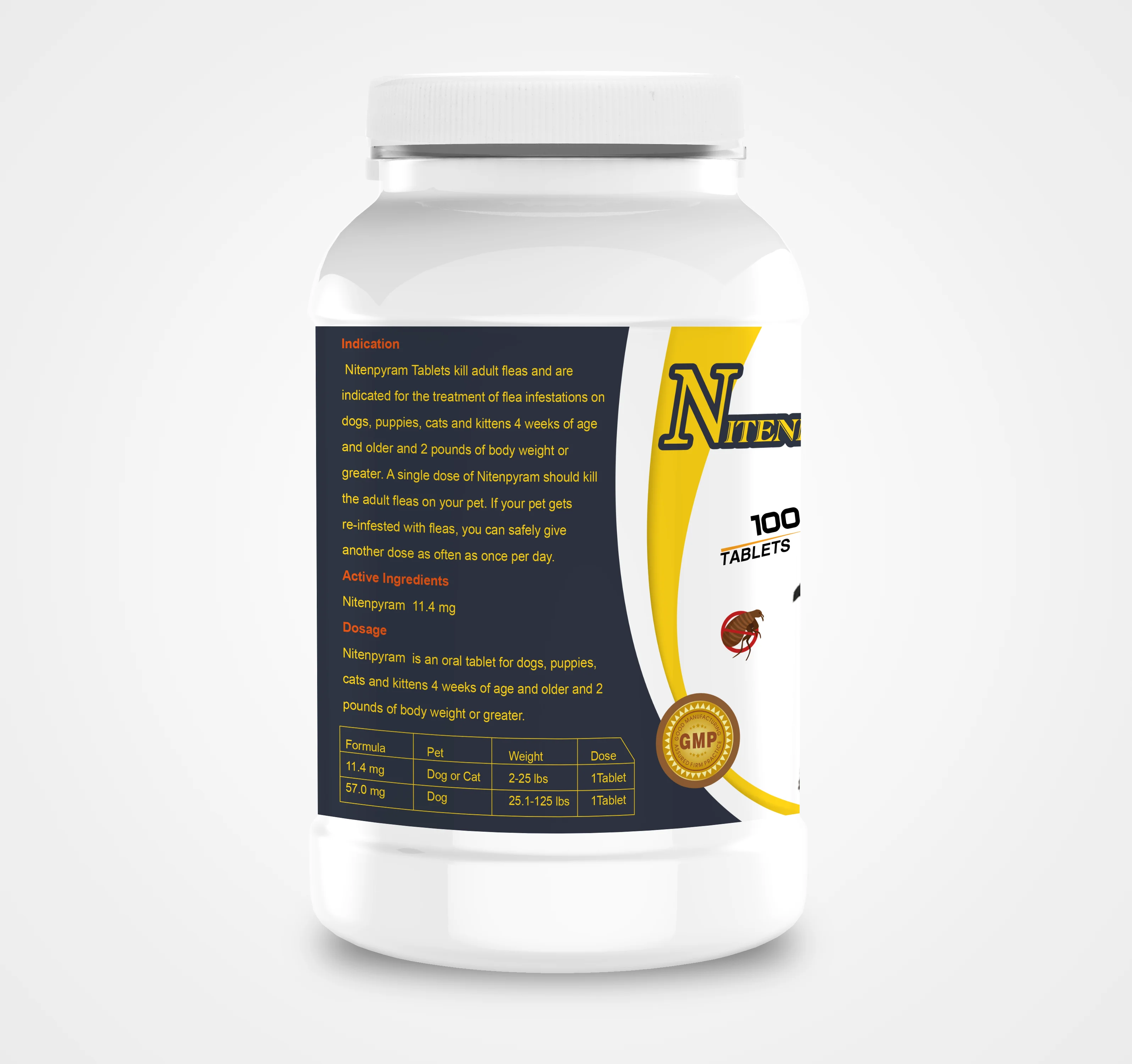 
Pet anti flea and ticks oral tablet antiparasite 