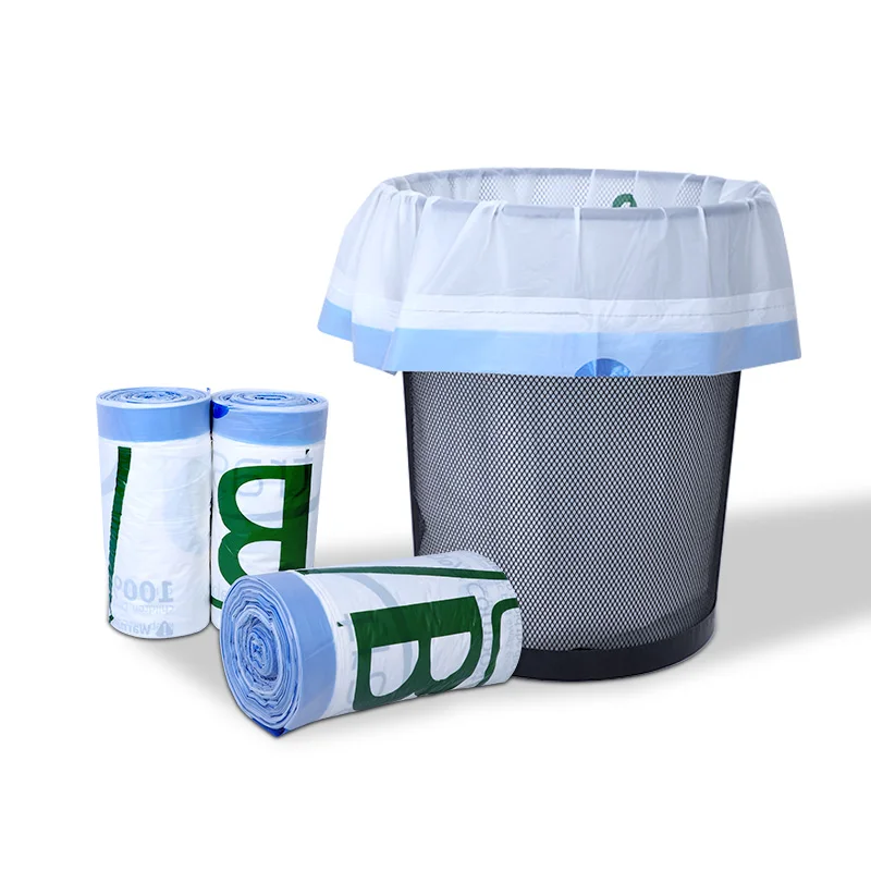 Strong Custom Plastic Trash T-Shirt Biodegradable Bag For Home Compostable Garbage Bag
