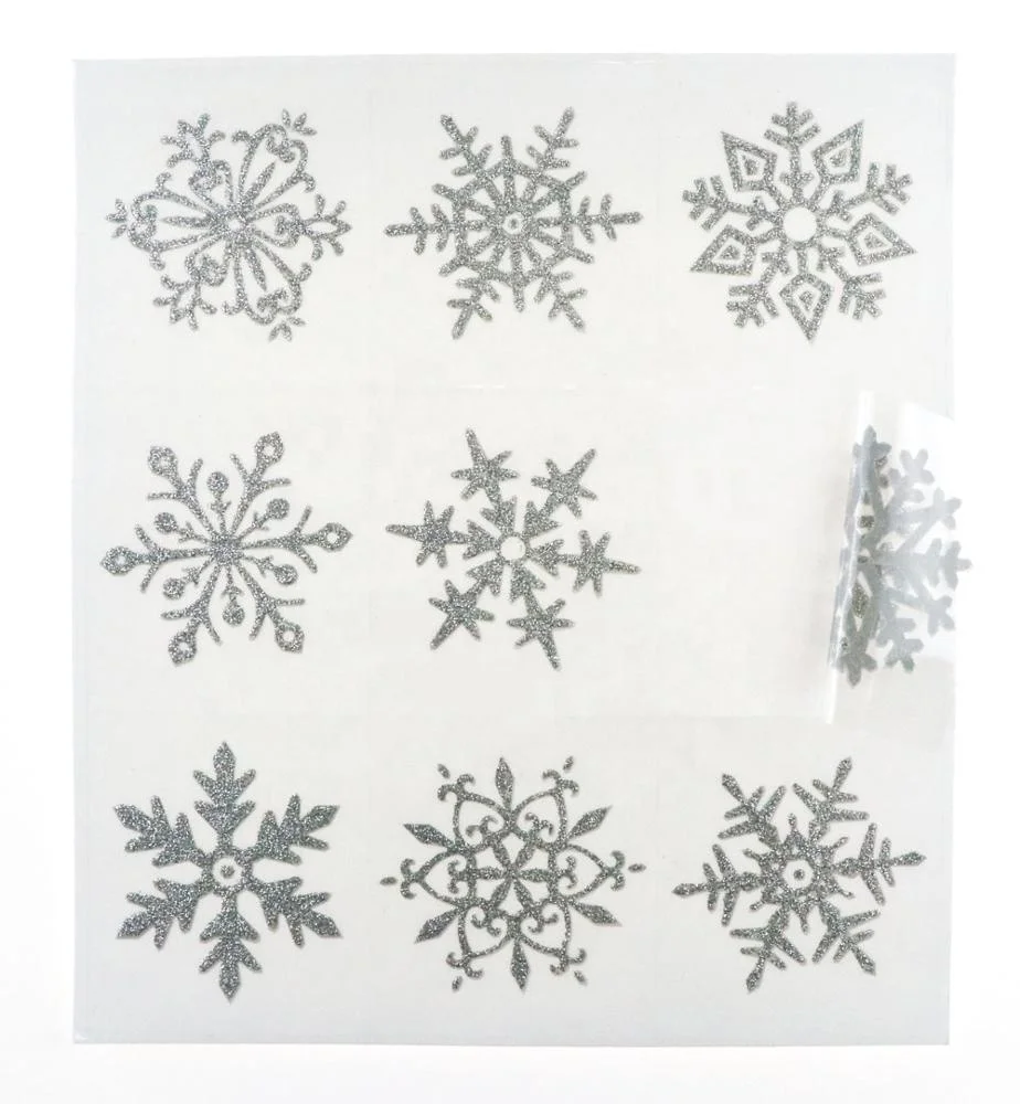 
High quality custom waterproof self-adhesive wall paper Christmas decoration PVC sticker 