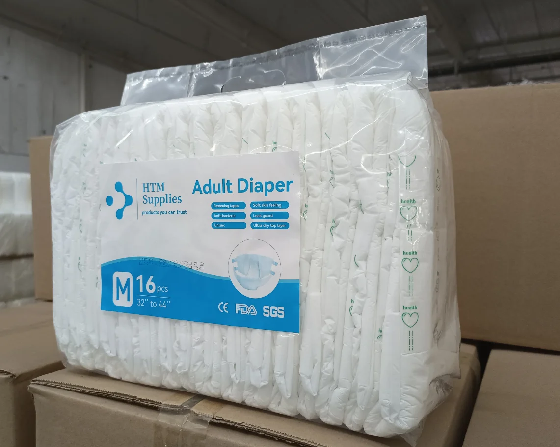 Factory wholesale high ultra thin high quality disposable adult diaper for old men
