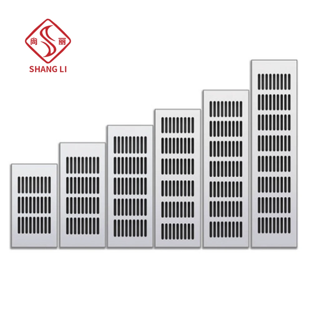 Custom kitchen decorative side grill air flow rectangle vent grommet insert ventilation grille
