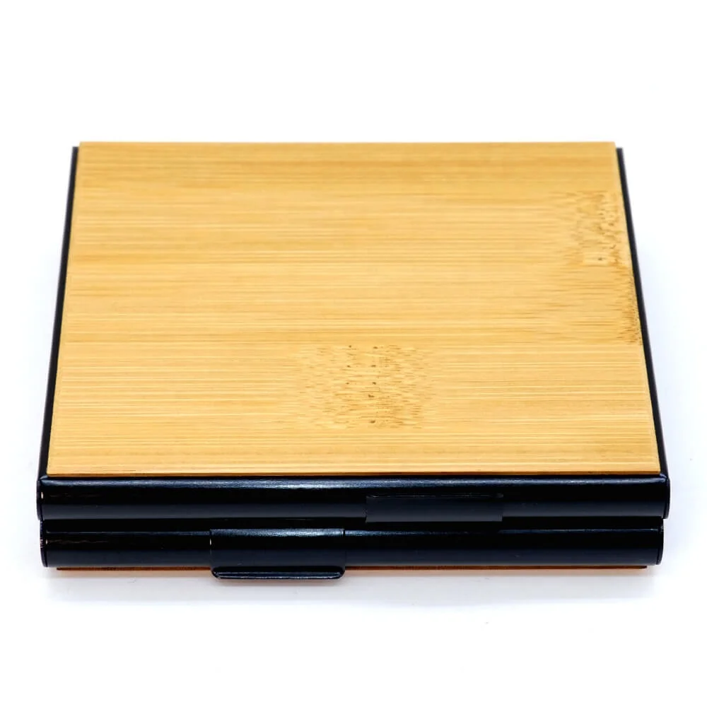 
Best Selling Wood & Aluminium Mens Card Holder with Cigarette Case Sublimated Custom Card Holder Metal Card Holder Wallet 