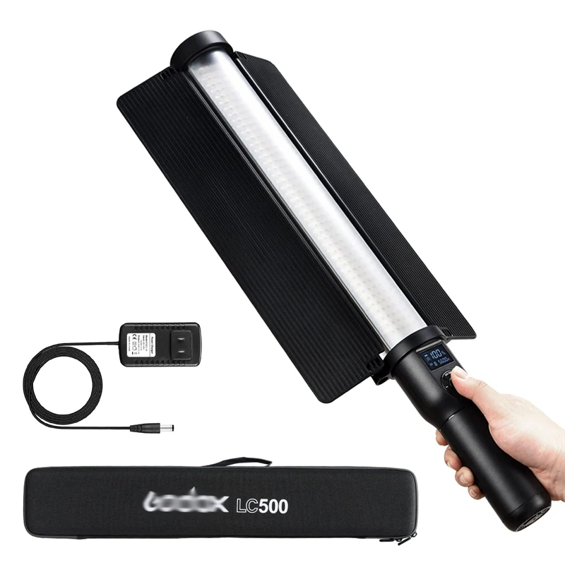 For Godox LC500 3300-5600K LED Light Stick Dual Color Temperature Outdoor Video Fill Light