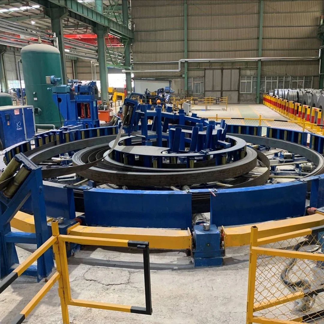 Горизонтальный спиральный аккумулятор ht860x9 мм для линии фрезерования труб 273x9