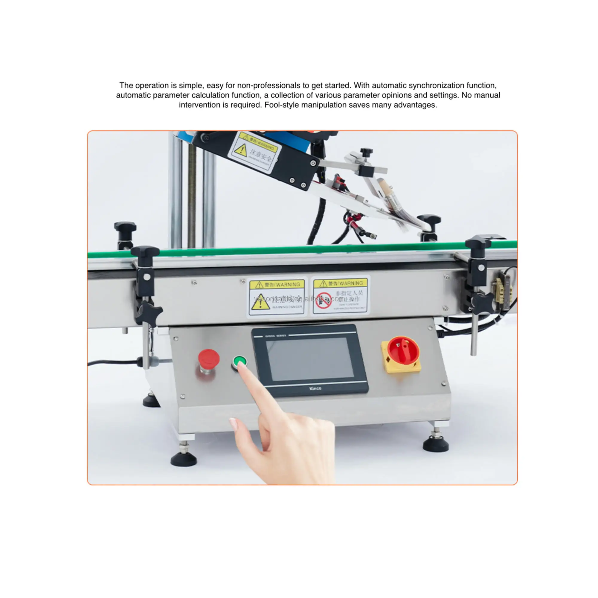 YTK-TP100 automatic Scratch Card flat surface Paper Box Plastic Flat Square Pet Bottle Adhesive labeling