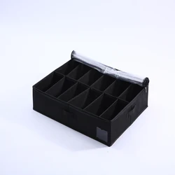 Clothes Blankets Zippered Storage Bag Fits 12 Pairs Each UnderBed Shoe Storage Organizer with Adjustable Dividers