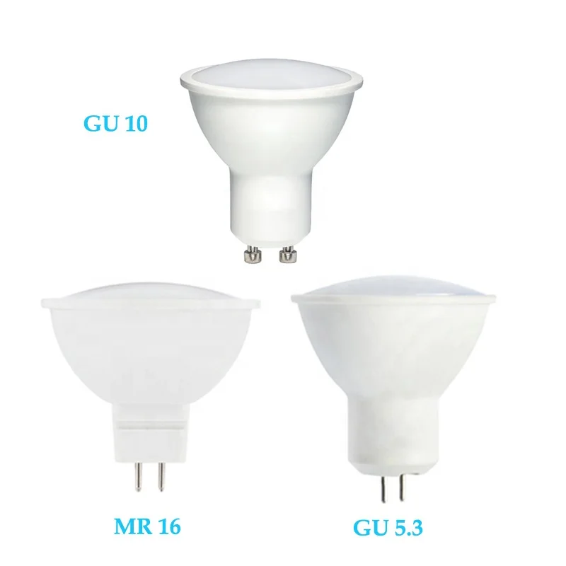 Dimmable GU10 GU5.3 AC110V 220V Led Spotlights Mr16 DC12V Bulbs Indoor Lamps 3W 5W Down Lights