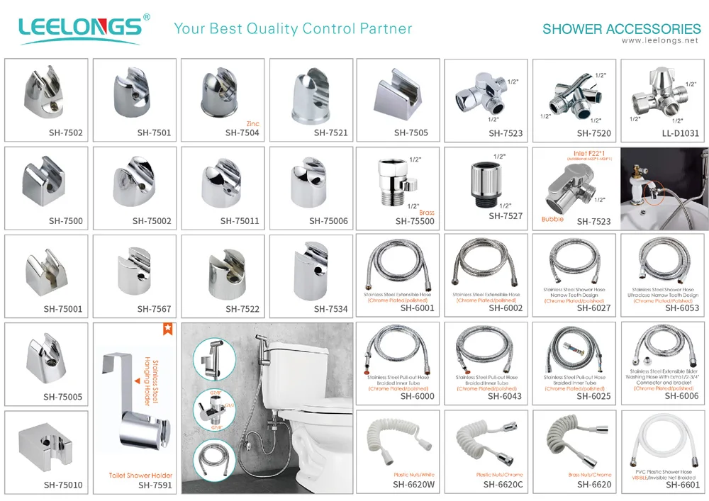 Matte Black Shattaf Bidet Shower Set with Leelongs Anti-twist PVC Flexible Shower Hose