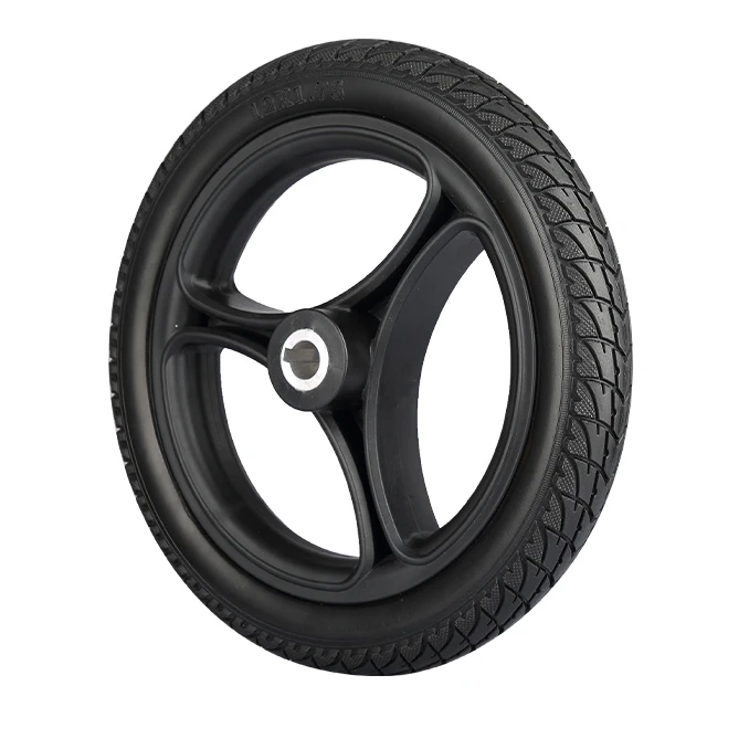 2023 New Model 3 In 1 Puncture-proof Stroller Pu Wheels Airless Tires For Cares