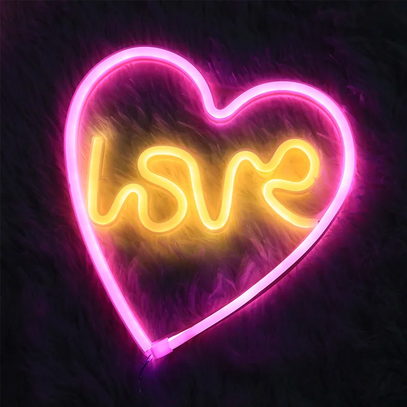 Hello LED Neon Night Light Art Sign Wall Room Home Party Bar Cabaret Wedding Decoration Christmas Gift Wall Hanging Neon Sign