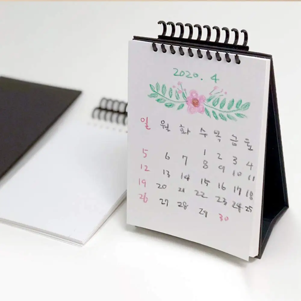 DIY Calendar Make Your Own Calendar Small Desk Planner Calendar