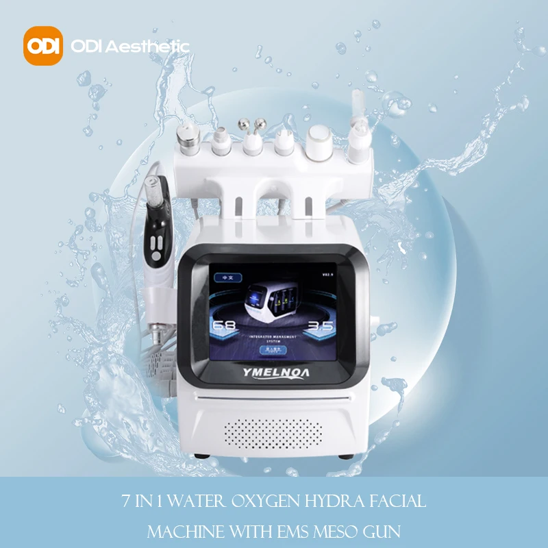 7 в 1 кислородные пузырьки водорода RF Hydra Face H2O2 очистка акне для лица инжектор без иглы микро кристаллическая машина дермабразии