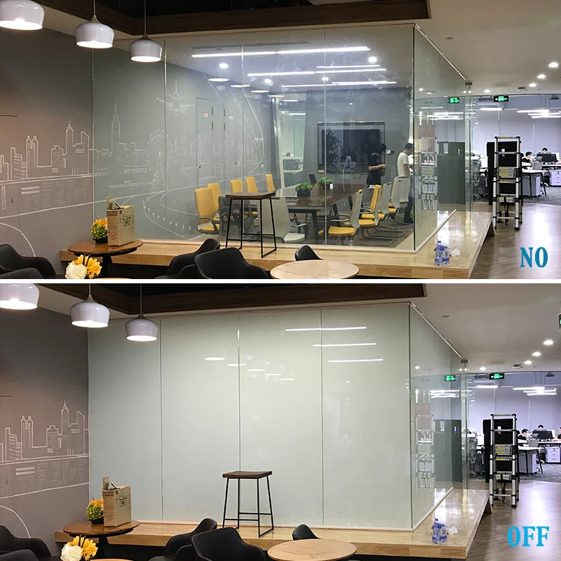 Filmbase Custom Privacy Solution Pdlc Magic Glass Smart Film With Easy Self-adhesive Application