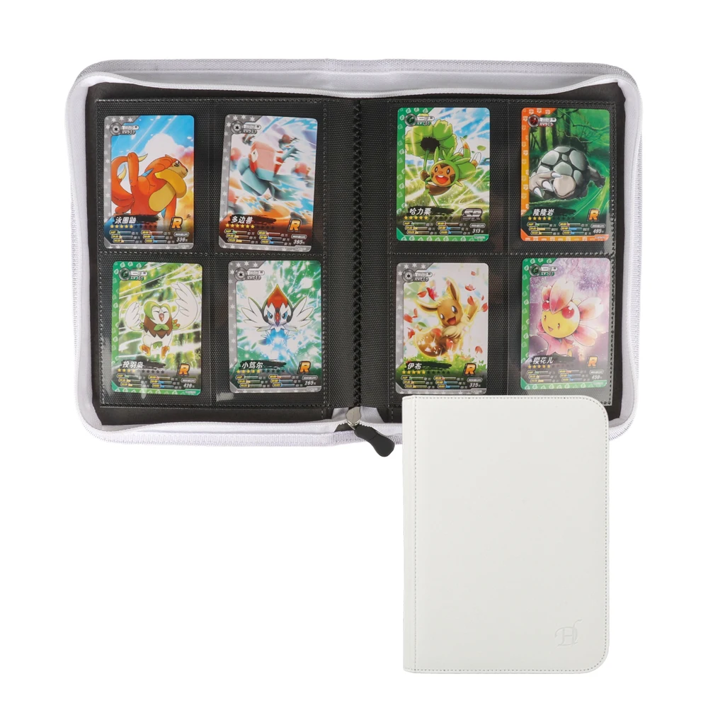 Wholesale MTG Trading Card Binder 4 Pocket Portable Game Card Holder PU Leather Collection Top Loader Album Trading Card Binder