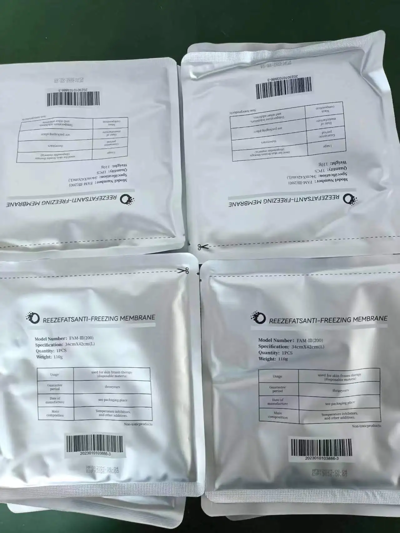 Wholesale cryo anti freeze membranes 70g/110g Antifreezing Membrane for cryolipolysis machine