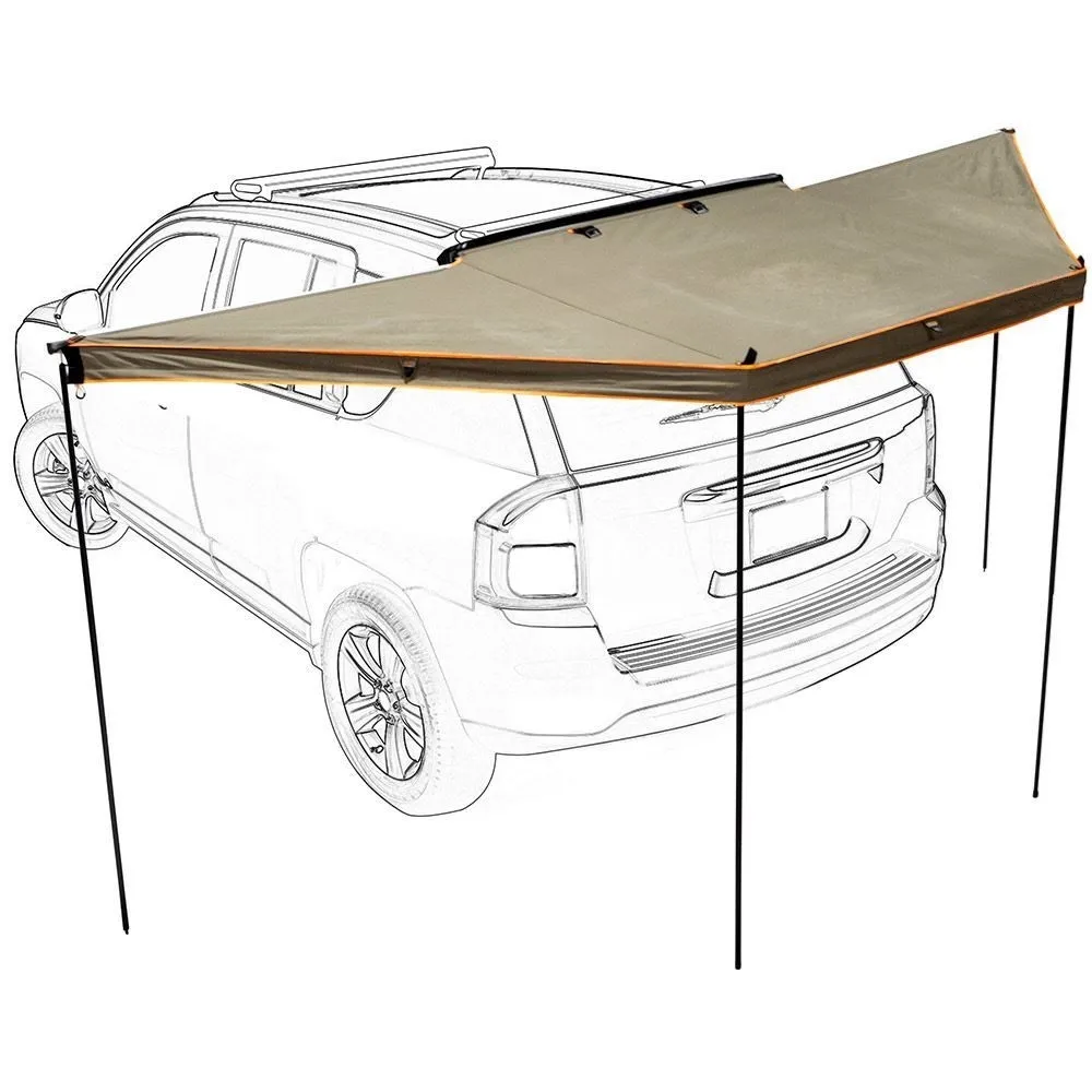 Outdoor Camping Car Rear 180 Degree Awning SUV Truck Canvas Car 180 Awning