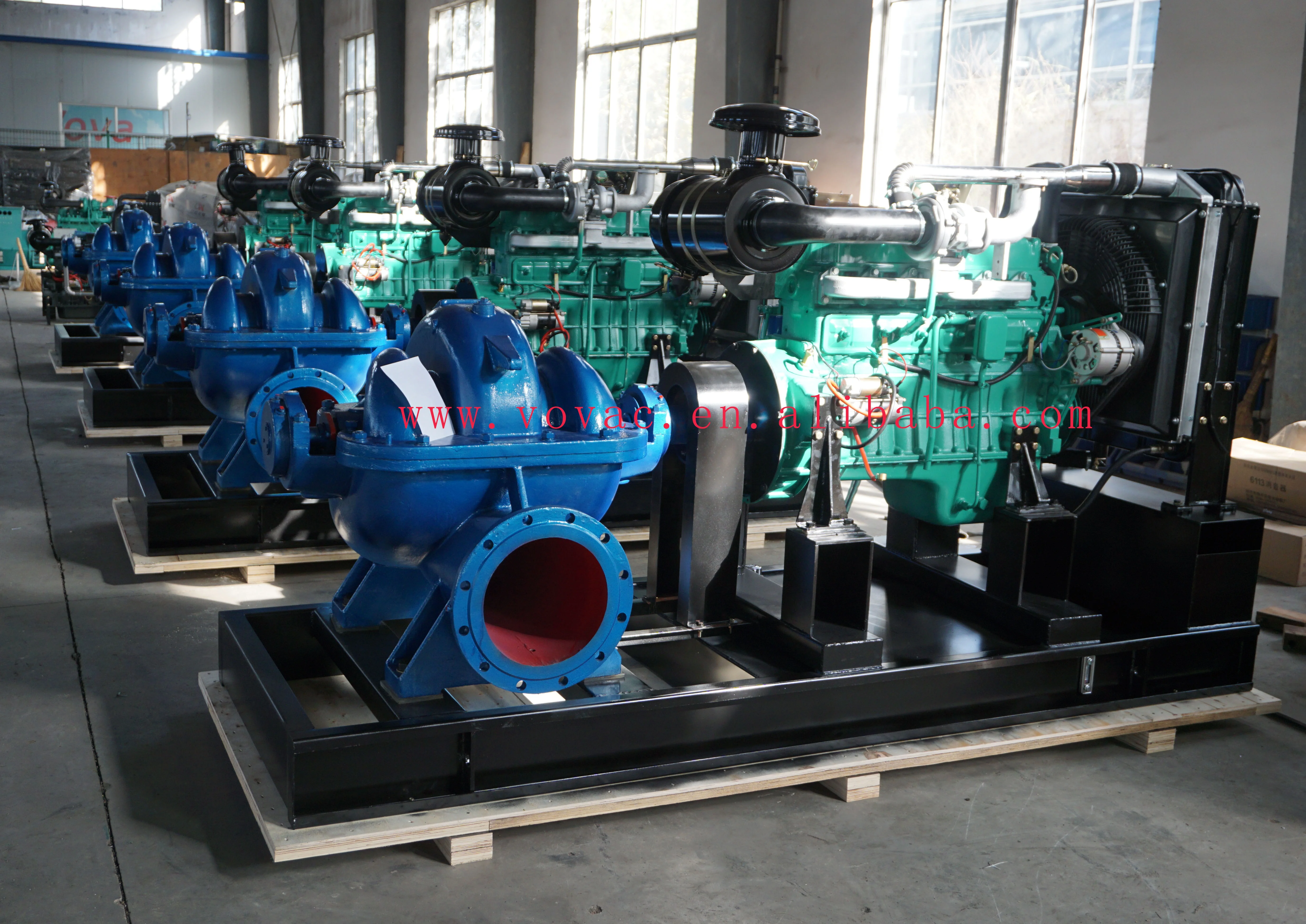Factory sales  12 inch 14 inch high flow and high efficiency double suction fixed or mobile diesel engine centrifugal water pump