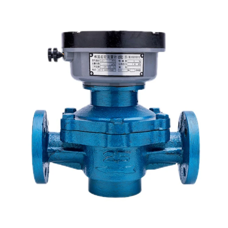 Professional Mechanical Diesel Flowmeter High Viscosity Asphalt Oval Gear Flow Meter