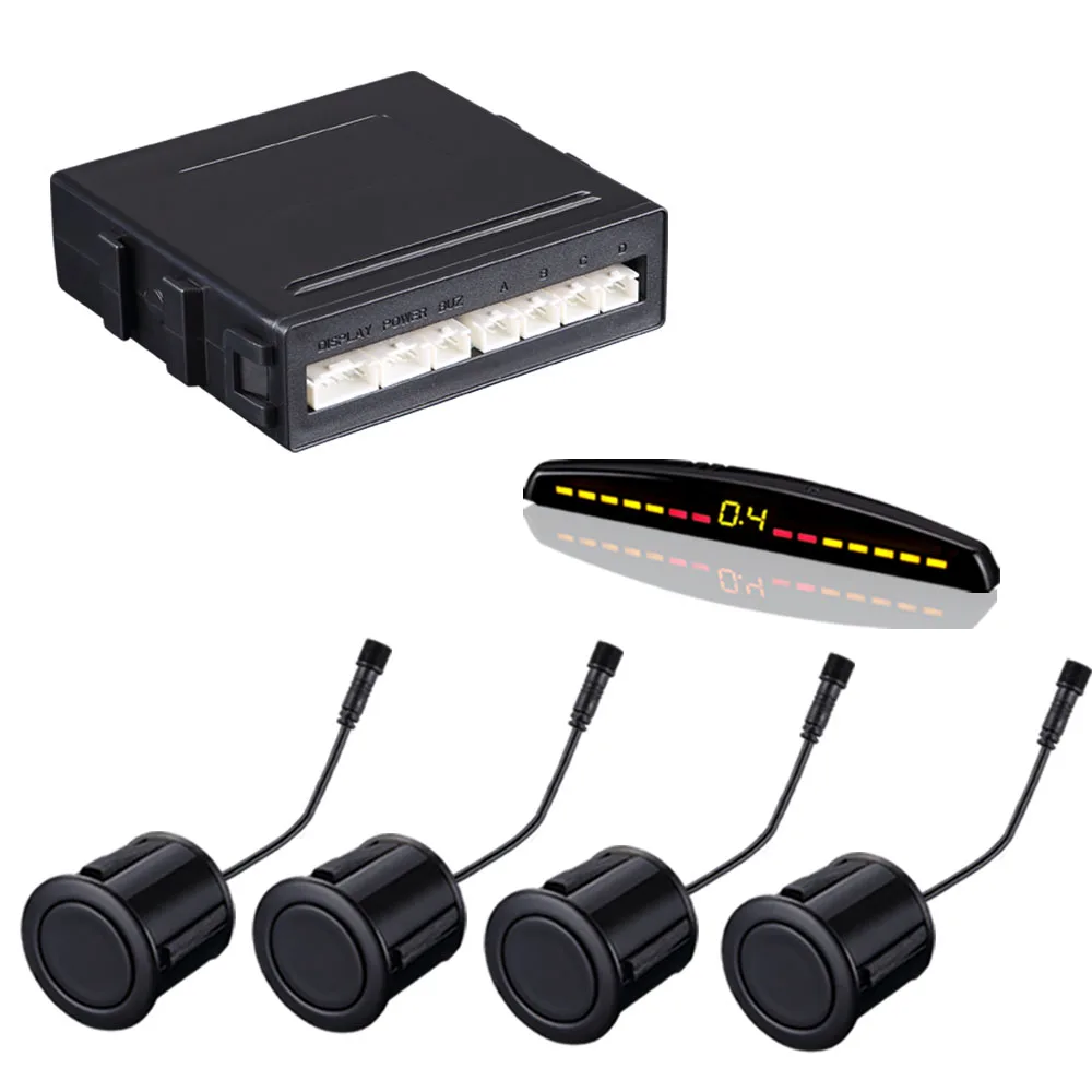 Voice reversing radar Car Parking Sensor Kit With 4 Sensor Front/Backup Radar Parking System Reverse Assistance