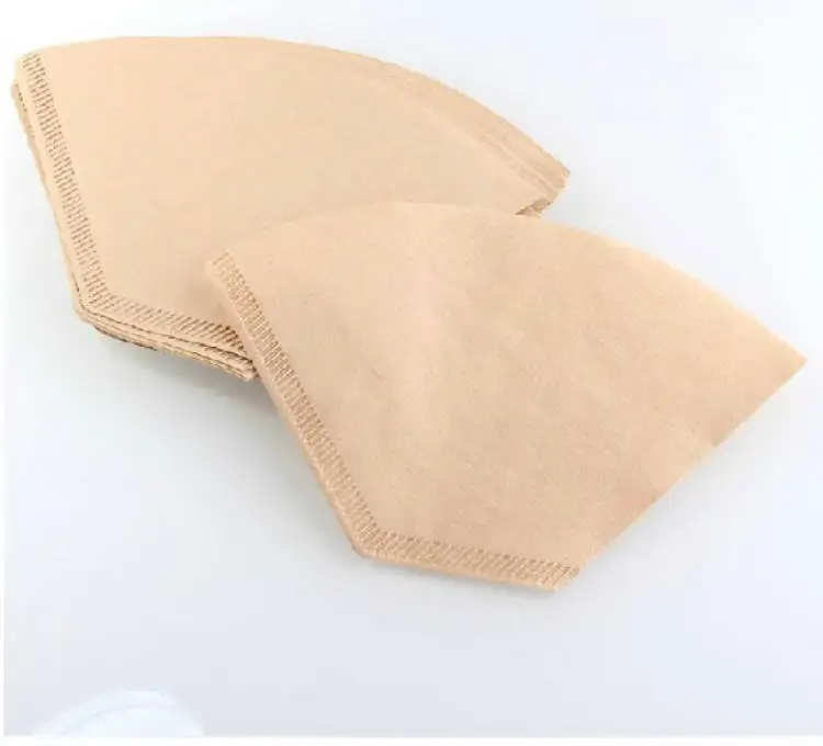40Pcs 3-4 Cup Shape Coffee Filter Paper Espresso Coffee Drip Paper Filter with Ear