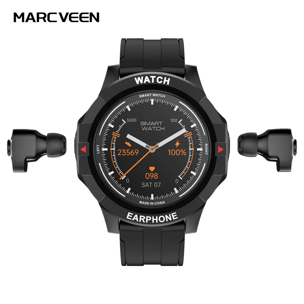 N15  Smart Watch With Earbuds Headset Smart Bracelet Tws Earphones  1.28Inch  N15  sport smart watch 2022