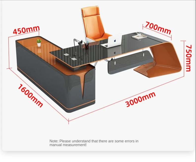 escritorio de oficina MDF Luxury executive office desk set office table CEO Office furniture commercial furniture schreibtisch