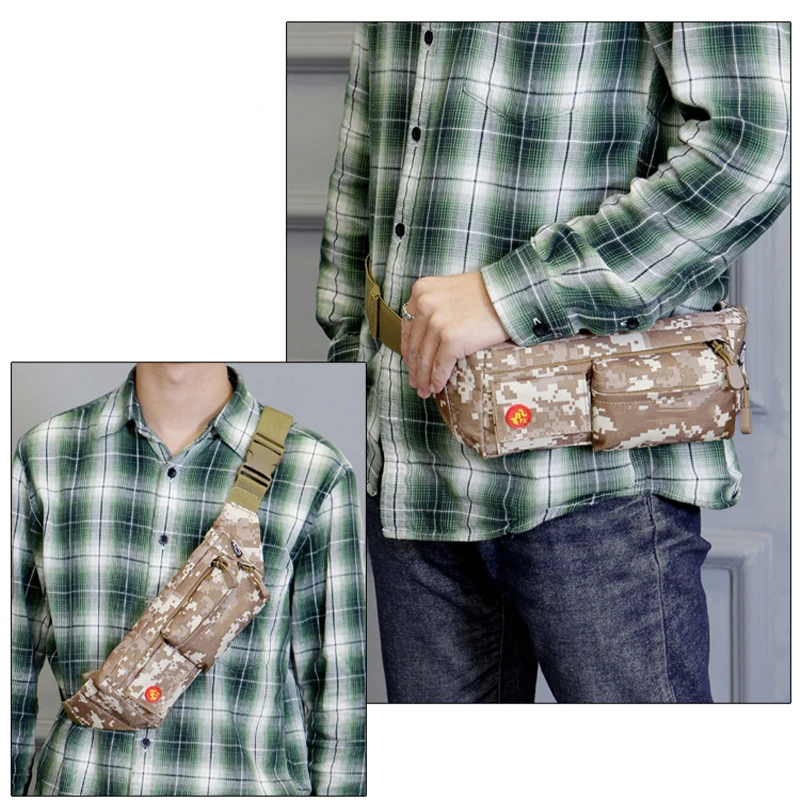custom logo cheap unisex fanny pack wear-resistant nylon leisure fitness waist bag running bag