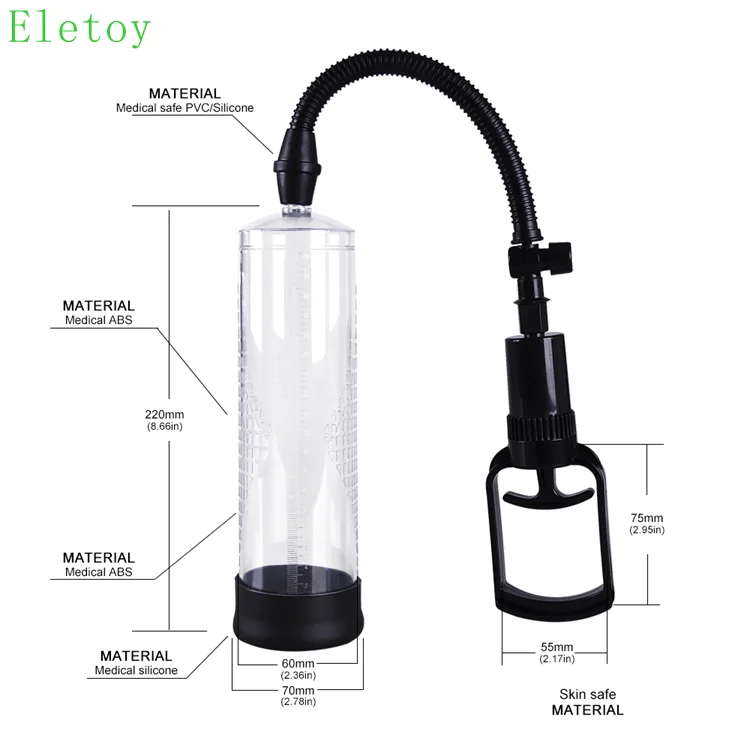 Eletoy wholesale sex toy men Vacuum enlarger enlargement handsome up Penis pump