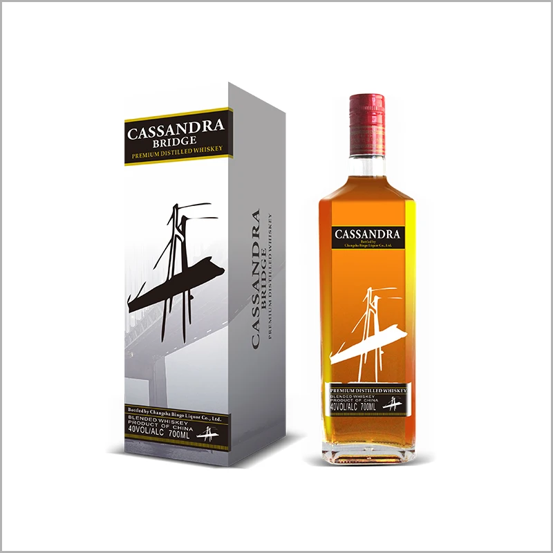 Top quality whisky with good tasting 700ml whiskey 40%vol spirits liquor manufacturer