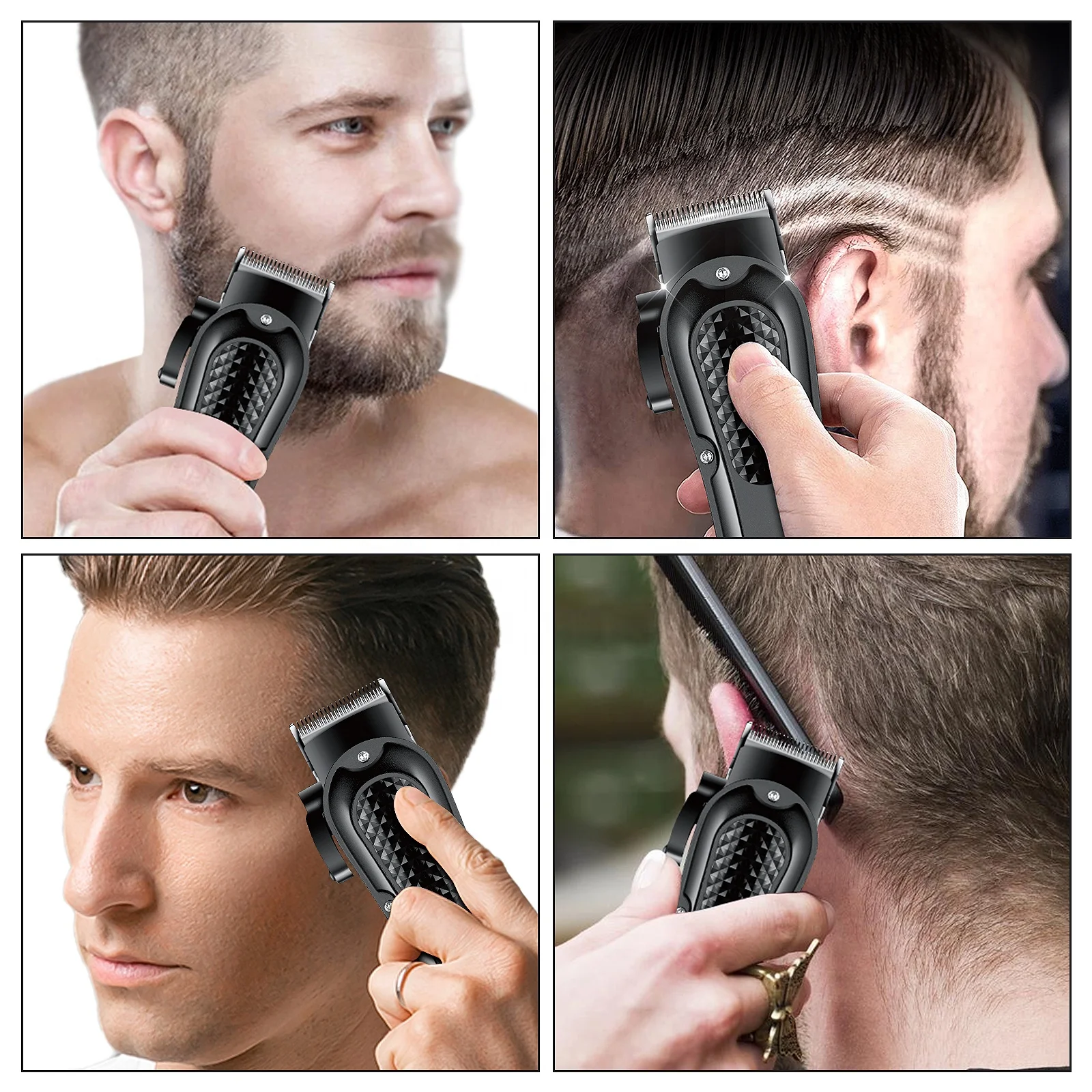 HIENA HYN-212 Black New Design Good Quality Professional Hair Clippers Waterproof  Electric Body Rechargeable For Man