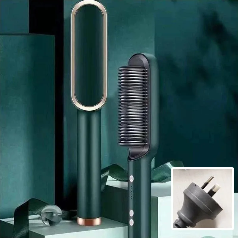 Fast Heating Ionic Straightener Brush air Straightener Brush Hot Comb Hair Tools for Styling