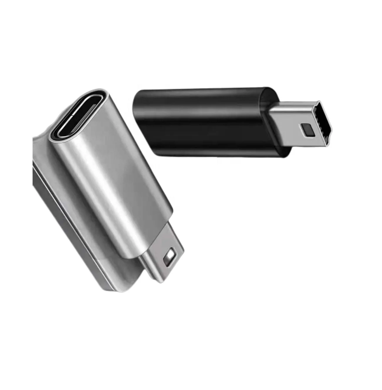 Aluminum Mini Usb 2.0 Mini B Male To Type C Usb C Usb-c Female Converter Adapter
